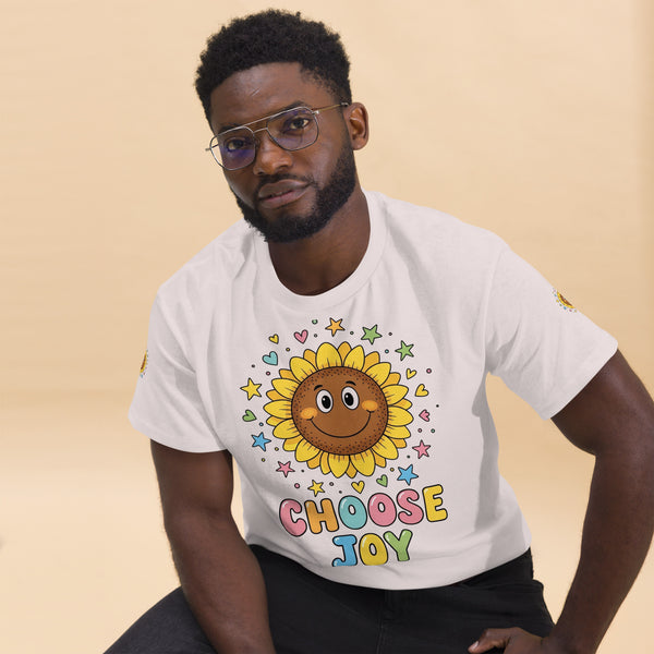 Choose Joy Sunflower Shirt - Cute & Positive Graphic Tee, Happy Aesthetic T-Shirt, Comfort Colors Motivational Top