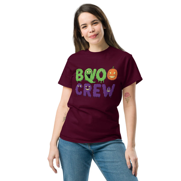 Boo Crew Halloween Unisex Classic Tee – Spooky Graphic T-Shirt for Adults & Teens