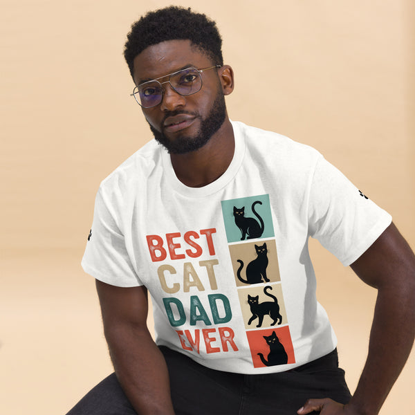 Best Cat Dad Ever Classic Tee: Showcase Your Feline Fatherhood, Paw by Paw!